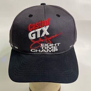 Boise Black Snap back Cotton Castro GTX John Force Racing Hat